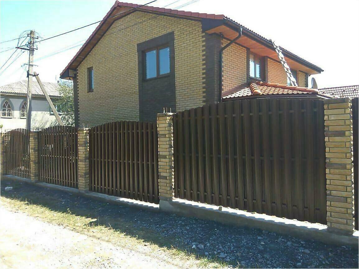 забор из штакетника 110м фото6 в Владимире