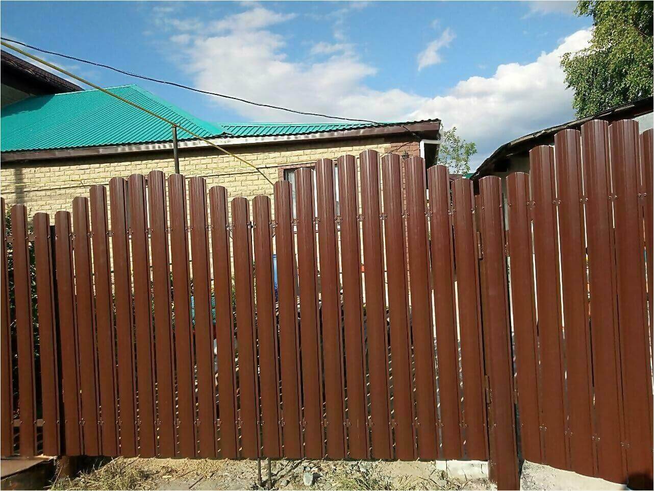 забор-ранчо из штакетника 70м фото3 в Владимире