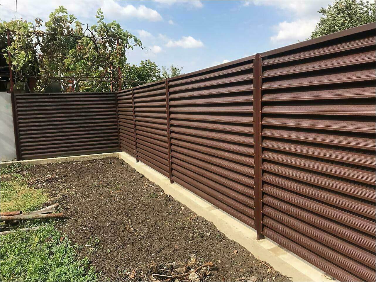 забор жалюзи мореный дуб фото3 в Владимире
