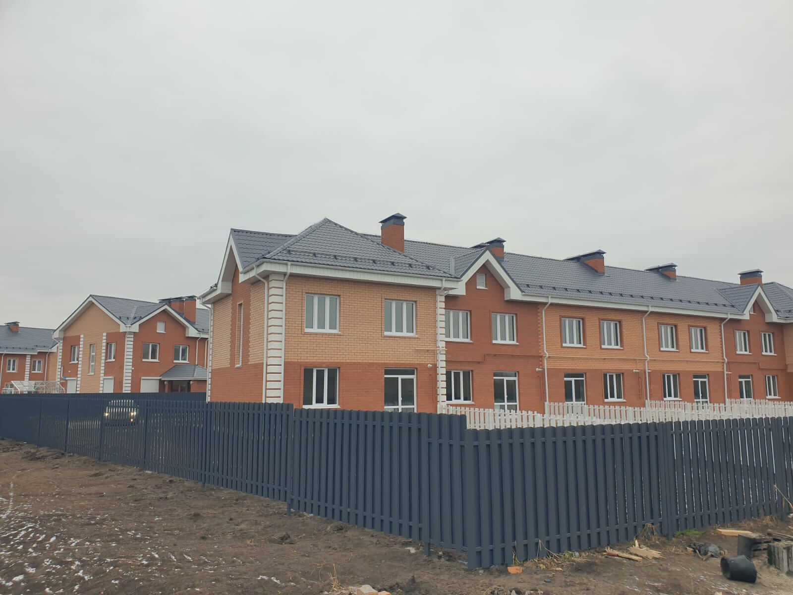 Забор из штакетника 230м Серый Графит фото4 в Владимире