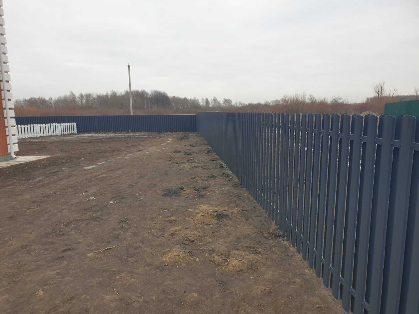 Забор из штакетника 230м Серый Графит фото2 в Владимире