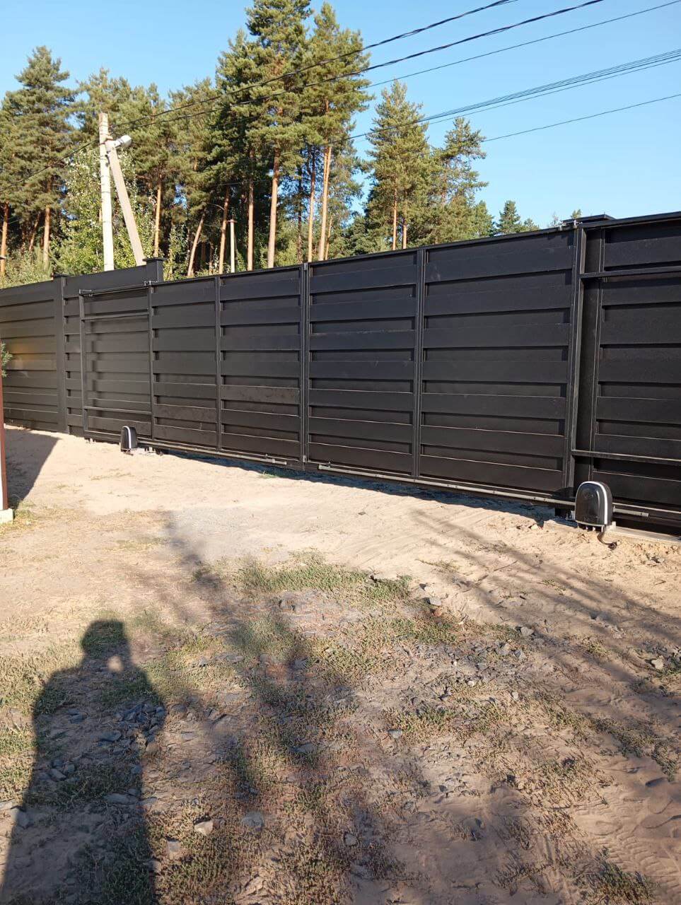 Забор-ранчо из металлопланкена 37м RAL9005 Черный МАТТЕ фото 1 в Владимире