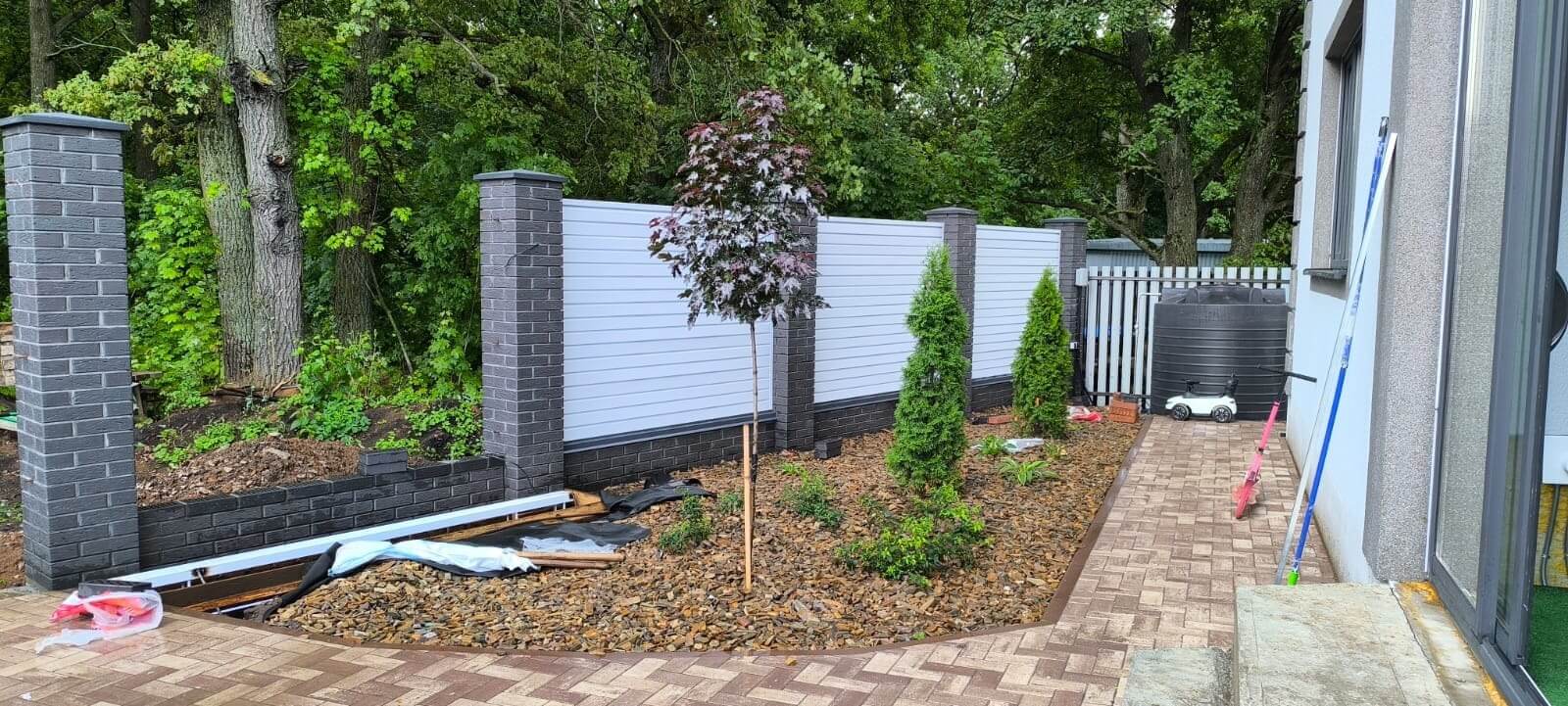 Забор-жалюзи из ламелей Хай-Тек 54м RAL9003 Белый фото 3 в Владимире